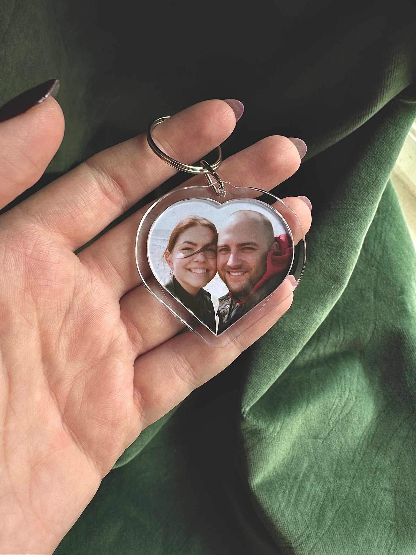 Personalizēts atslēgu piekariņš ar Jūsu foto