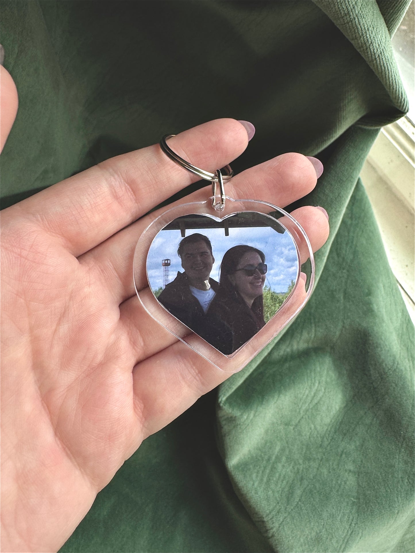 Personalizēts atslēgu piekariņš ar Jūsu foto