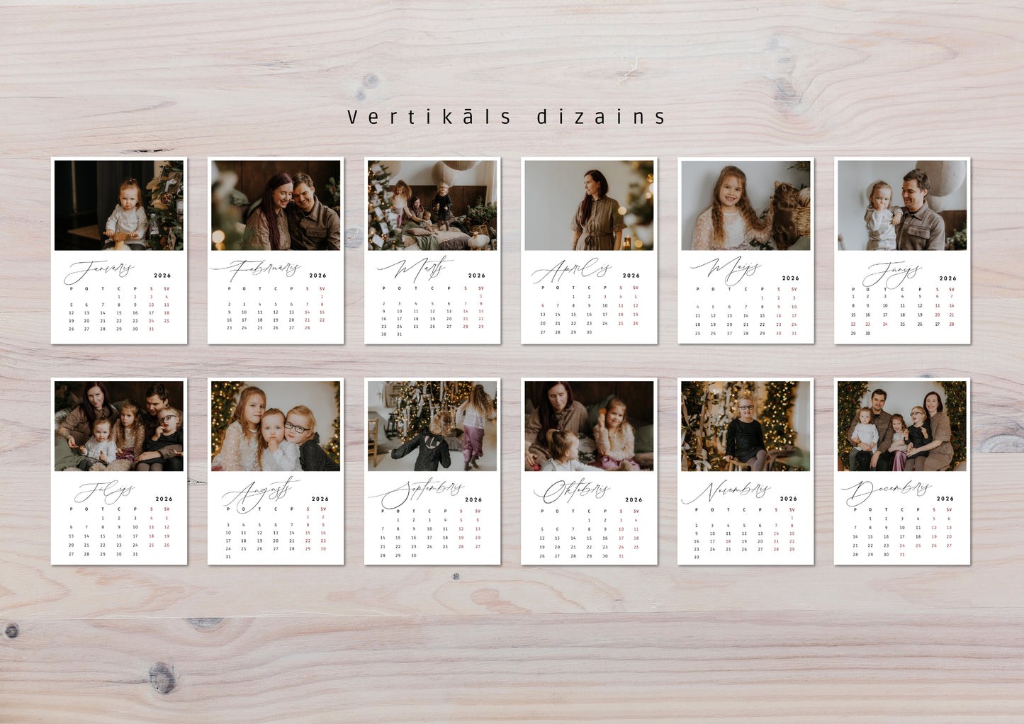 !JAUNUMS! Magnētisks foto kalendārs 2026. gadam