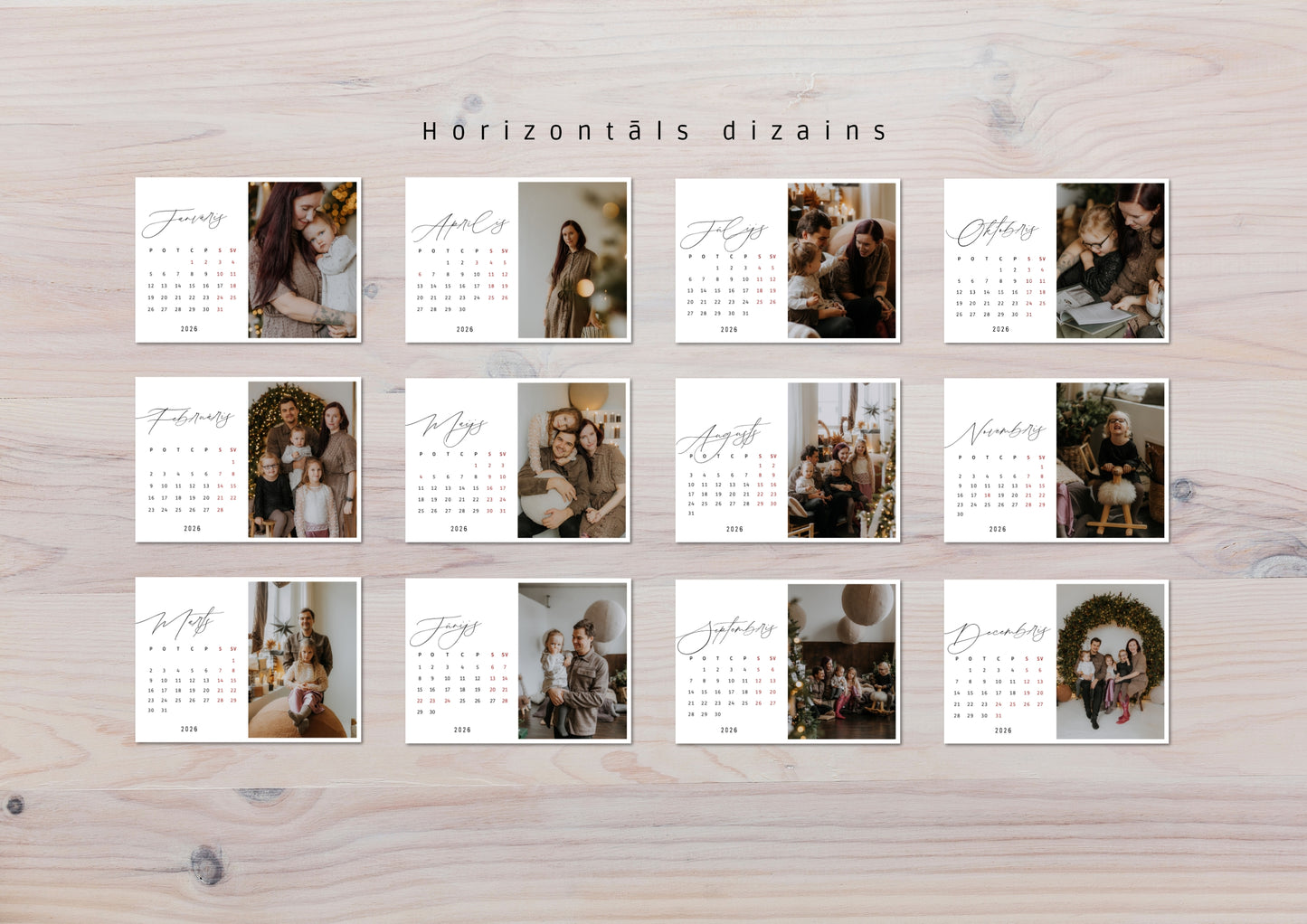 !JAUNUMS! Magnētisks foto kalendārs 2026. gadam