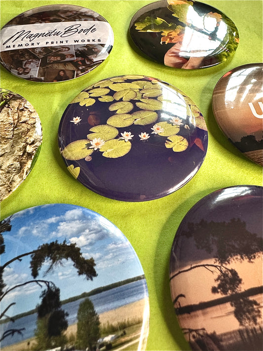 ! JAUNUMS ! Apaļš personalizēts foto magnēts