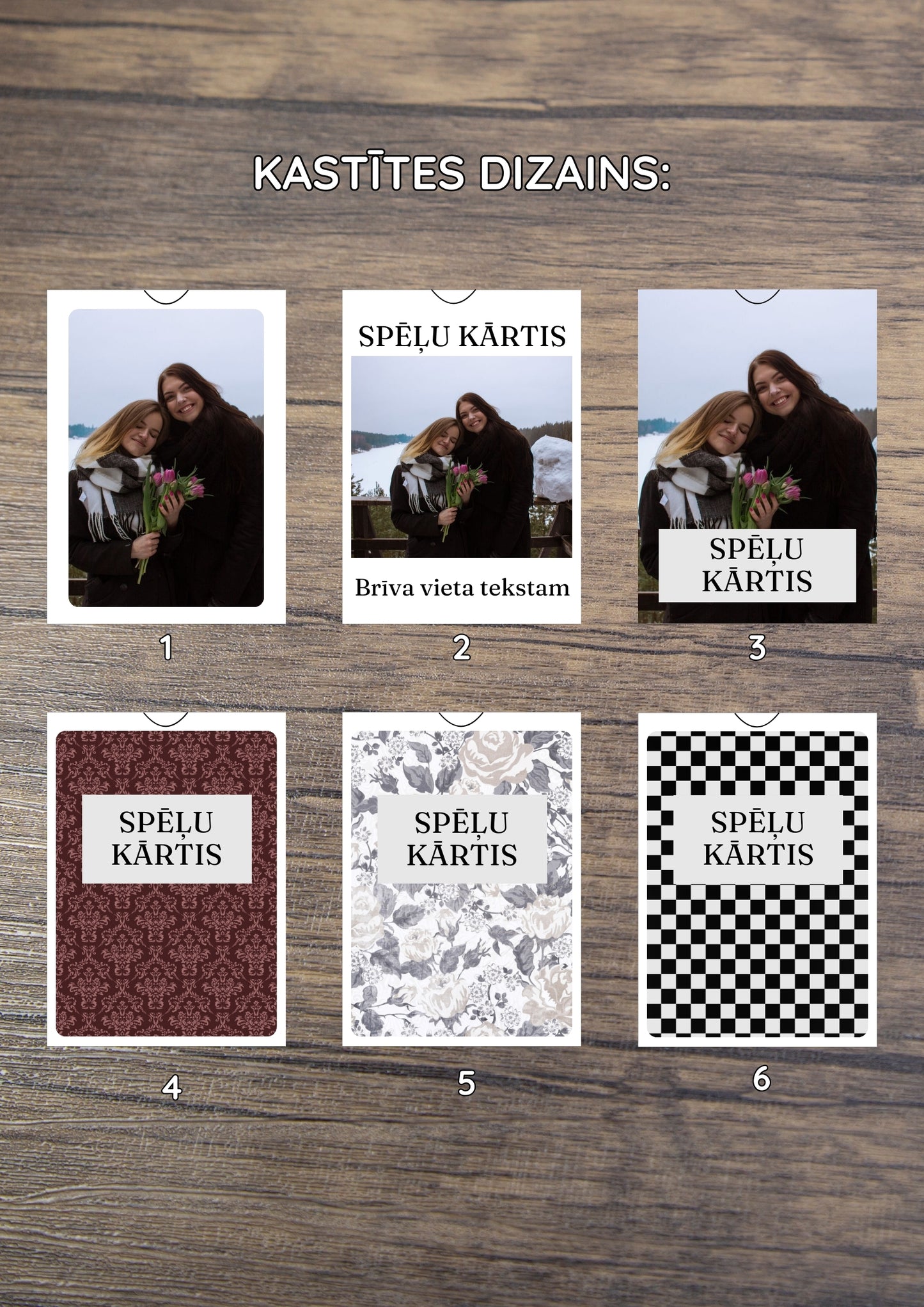 !JAUNUMS! Personalizētas spēļu kārtis